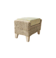 Pebble wicker cane rattan conservatory furniture footstool
