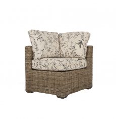 Terrain wicker cane rattan conservatory furniture left corner chair